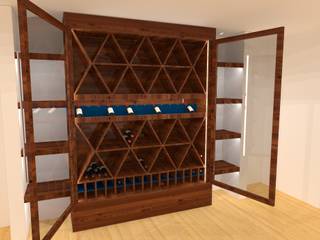 Garrafeira simples, Volo Vinis Volo Vinis Classic style wine cellar Solid Wood Multicolored