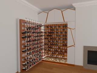 Garrafeira branca, Volo Vinis Volo Vinis Modern wine cellar MDF