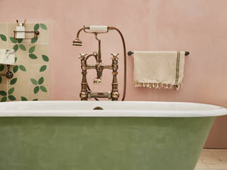 5x groen in het interieur, Pure & Original Pure & Original Bagno in stile rustico