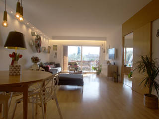 140 sqm Apartamento, Sant Cugat del Valles, Barcelona, Shani Eck Shani Eck Ruang Keluarga Gaya Eklektik
