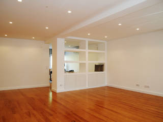 Remodelação Apartamento T3 | Infante Santo, ARCHDESIGN LX ARCHDESIGN LX Modern living room MDF White