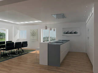Projeto de remodelação de cozinha em 9 Fotos, Oficina de Arquitectura Oficina de Arquitectura Unit dapur MDF