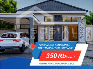 Jasa Arsitek Yogyakarta | Jasa Desain Rumah Yogyakarta | Jasa Desain Interior Yogyakarta | Kota jogja/Yogyakarta | Jasa kontraktor Yogyakarta, ARSITEK SOSIAL DESIGN ARSITEK SOSIAL DESIGN Phòng ăn phong cách tối giản Gỗ Wood effect