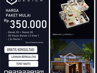 Jasa Arsitek Yogyakarta | Jasa Desain Rumah Yogyakarta | Jasa Desain Interior Yogyakarta | Kota jogja/Yogyakarta | Jasa kontraktor Yogyakarta, ARSITEK SOSIAL DESIGN ARSITEK SOSIAL DESIGN Minimalist bedroom Slate