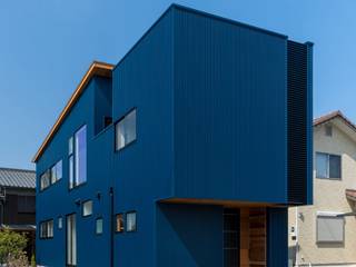 加東市上滝野の家, 中村建築研究室 エヌラボ（n-lab） 中村建築研究室 エヌラボ（n-lab） Modern houses Iron/Steel Blue
