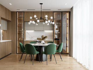 ELEGANT APARTMENT, Azari Architects Azari Architects Cocinas de estilo ecléctico