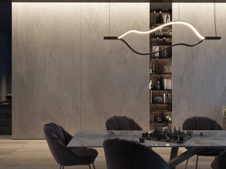 COLLEZIONE MATERIA VIVA - TECNOGRAFICA ITALIAN WALLCOVERINGS, Alessia Damiano Alessia Damiano غرفة السفرة