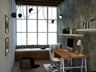 Ristrutturazione stanza studio, Alessandra Sacripante Alessandra Sacripante Industrial style study/office