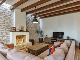 CASA MAURURÚ, SANTIAGO PARDO ARQUITECTO SANTIAGO PARDO ARQUITECTO Living room Stone