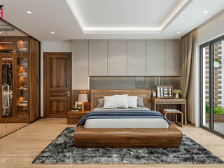 Phòng ngủ bằng gỗ Óc Chó đẹp, Nội Thất An Lộc Nội Thất An Lộc Modern style bedroom