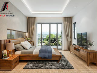 Phòng ngủ bằng gỗ Óc Chó đẹp, Nội Thất An Lộc Nội Thất An Lộc Moderne Schlafzimmer