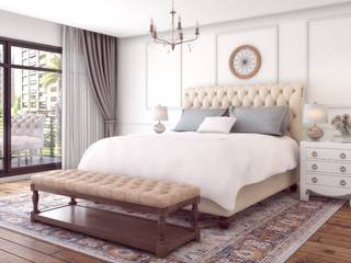 3D Interior Rendering, blueribbon 3d animation studio blueribbon 3d animation studio Classic style bedroom