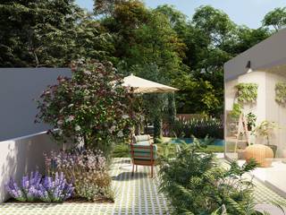 Da casa para o jardim: grandes ideias para espaços pequenos, CatarinaGDesigns CatarinaGDesigns Jardins mediterrânicos