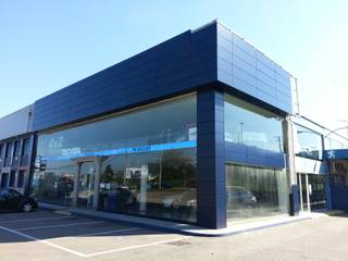 Cambio imagen concesionario Peugeot Valladares-Vigo, ARDEIN SOLUCIONES S.L. ARDEIN SOLUCIONES S.L. Commercial spaces Blue