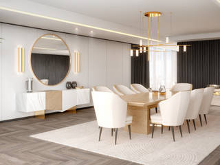 Living space, ByOriginal ByOriginal Modern Dining Room