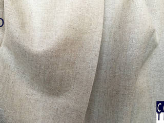 Tessuto Arredamento Effetto tela misto lino, Corrado Tessuti Corrado Tessuti Living room Textile Amber/Gold