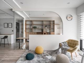 悠．遊《湛高峰》, 極簡室內設計 Simple Design Studio 極簡室內設計 Simple Design Studio Scandinavian style living room