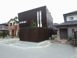 H-court（in八代）, 岩瀬隆広建築設計 岩瀬隆広建築設計 Single family home Wood Wood effect