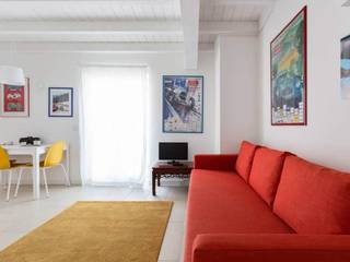 FF - Piccolo appartamento 50 m2 - B&B, Filippo Zuliani Architetto Filippo Zuliani Architetto Modern living room Ceramic White