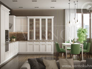 Модель "Луна", VERNO организация кухонного пространства VERNO организация кухонного пространства Кухня в классическом стиле