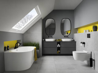 Kolor Roku 2021, Domni.pl - Portal & Sklep Domni.pl - Portal & Sklep Modern bathroom Ceramic