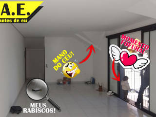 APÊ M+R-2020 - FOTOS REAIS, Design4Up Design4Up Country style living room