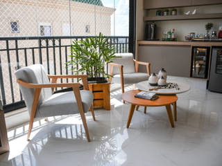 Terraço, Arquitetura Minuto Arquitetura Minuto 露臺 木頭 Wood effect