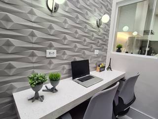 Home Office, Arquitetura Minuto Arquitetura Minuto Study/office Wood Wood effect