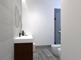 Bagno notte con Spa, Ceramiche Mangiacapra Ceramiche Mangiacapra Kamar Mandi Modern