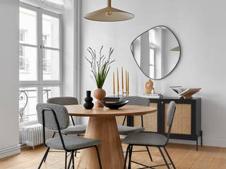 Modern and Cozy Apartment I Appartement Moderne et Cozy by Lichelle Silvestry Interiors, Lichelle Silvestry Interiors Lichelle Silvestry Interiors Modern dining room