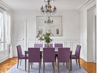 Classic Parisian Apartment I Appartement Classique Parisien by Lichelle Silvestry Interiors , Lichelle Silvestry Interiors Lichelle Silvestry Interiors Modern dining room