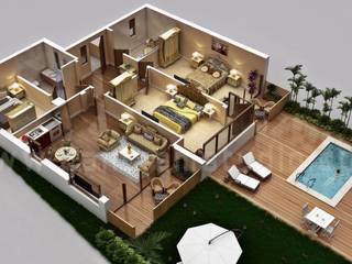 Traditional 3d home floor plan design by floor plan designer, Elko – Nevada, Yantram Animation Studio Corporation Yantram Animation Studio Corporation