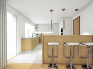 Apartamento T3 Urbisado, Setúbal, Janine Martins - Consultora Imobiliária | Arquitecta | Home Staging Janine Martins - Consultora Imobiliária | Arquitecta | Home Staging Cocinas de estilo moderno