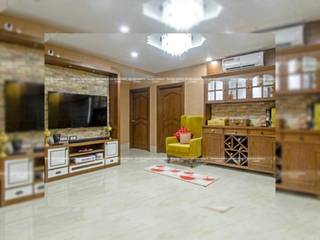 Classic 4BHK, Cee Bee Design Studio Cee Bee Design Studio Salas / recibidores