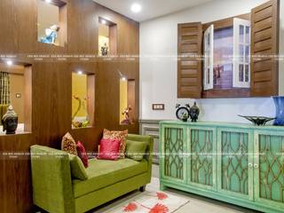 Classic 4BHK, Cee Bee Design Studio Cee Bee Design Studio Salas / recibidores