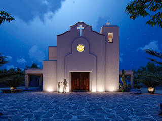 AMPLIACIÓN IGLESIA , Starhaūs Arquitectos Starhaūs Arquitectos 商業空間