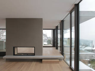 Einfamilienhaus Gampp, Hegi Koch Kolb + Partner Architekten AG Hegi Koch Kolb + Partner Architekten AG Salas de estar modernas