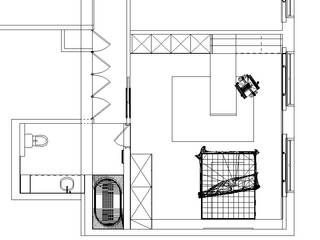 Projeto e Execução_Reabilitação Apartamento Av. Novas, Desenho Branco Desenho Branco 現代浴室設計點子、靈感&圖片