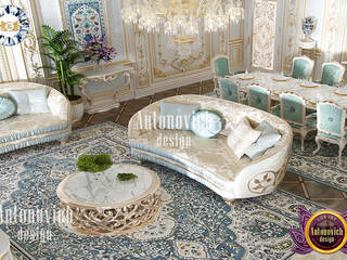 Luxurious Classic Home Interior Design by Katrina Antonovich , Luxury Antonovich Design Luxury Antonovich Design Вітальня