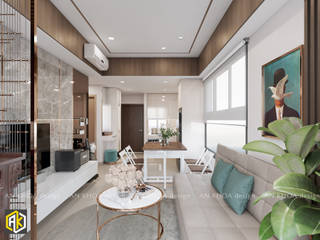 Thiết kế nội thất chung cư 60m2 2 Phòng ngủ Botanica, Công ty TNHH Tư vấn thiết kế xây dựng An Khoa Công ty TNHH Tư vấn thiết kế xây dựng An Khoa
