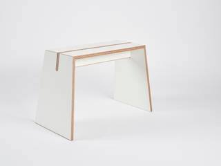 Tojo "Stubenhocker", ideenfischa Produktdesign ideenfischa Produktdesign Modern dining room Engineered Wood Transparent