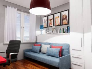 Progetto d'interni per una cameretta nuova, Silvia Camporeale Interior Designer Silvia Camporeale Interior Designer Small bedroom Engineered Wood White