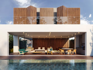 CASA CONTEMPORANEA, DCC by Next arquitetura DCC by Next arquitetura Single family home Wood Wood effect