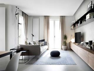 Massima eleganza e pulizia visiva, Ridea Heating Design Ridea Heating Design Moderne Wohnzimmer