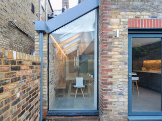 Side extension, P+P Architects P+P Architects Small houses Glass