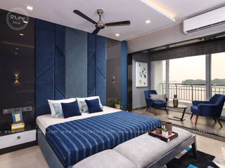 Mr. Shebin Backer's new interior project @ Kochi, DLIFE Home Interiors DLIFE Home Interiors Sypialnia