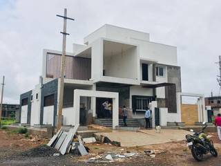 Mr. Biradar's Bungalow at Bidar, Cfolios Design And Construction Solutions Pvt Ltd Cfolios Design And Construction Solutions Pvt Ltd