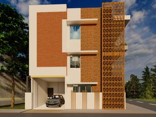 Residential Bungalow at Bengaluru, Cfolios Design And Construction Solutions Pvt Ltd Cfolios Design And Construction Solutions Pvt Ltd