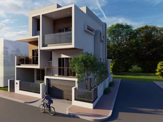 30 x 50 West Facing House at Vijayapura, Cfolios Design And Construction Solutions Pvt Ltd Cfolios Design And Construction Solutions Pvt Ltd