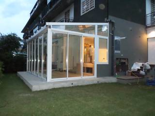 winter garden termici , unica living design unica living design Jardines de invierno de estilo moderno Aluminio/Cinc